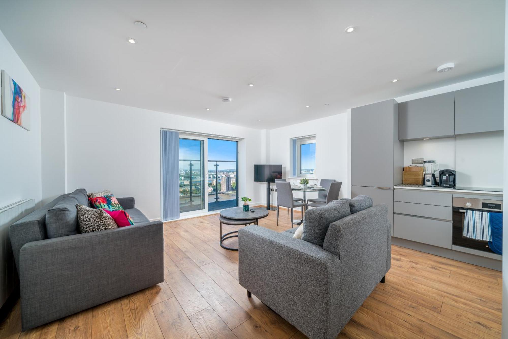 Skyvillion - London River Thames Top Floor Apartments By Woolwich Ferry, Mins To London Excel, O2 Arena , London City Airport With Parking Luaran gambar